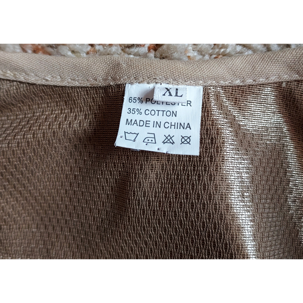 Eagle Claw Deluxe Beige Utility Fly Fishing Vest 10 Pocket Adjustable Zip  Sz XL - Picture 8 of 8